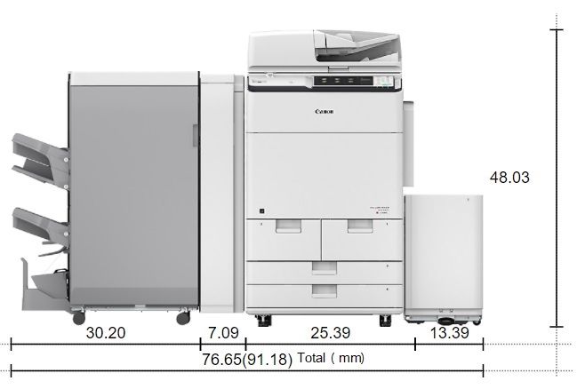 CANON ADVANCE C7565i III ImageRUNNER [3296C002AA] with Staple Finisher-X1 and Daper Deck