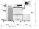 Canon ImageRUNNER ADVANCE DX 8705i (105PPM) [4083C003AA] BOOKLET FIN-W1 P0D PAPER DECK