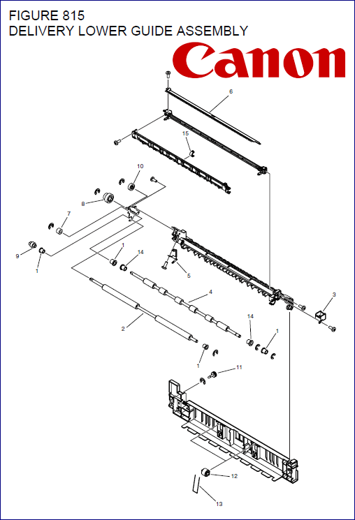 CANON FM4-7293-010 DELIVERY LOWER GUIDE UNIT (iRA 4025-4251) (OEM-DISCONTINUING)