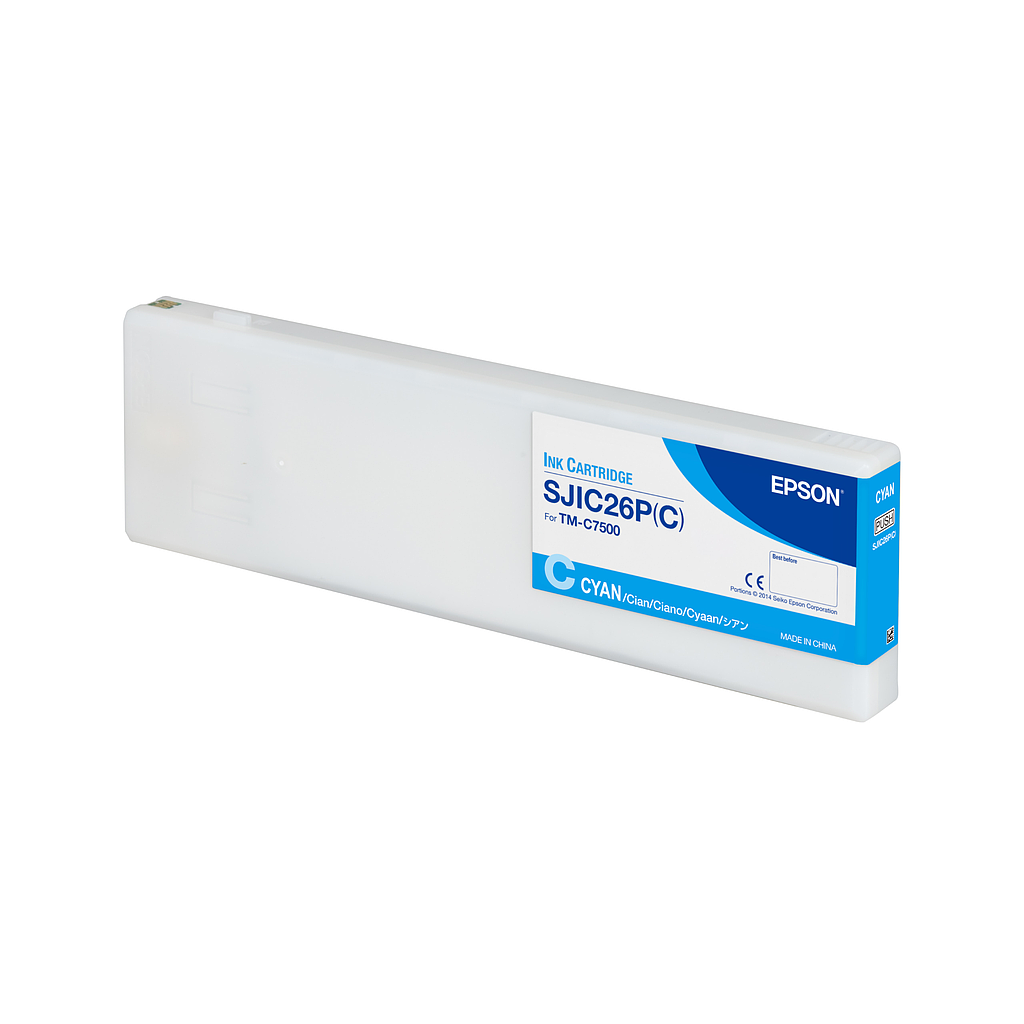 Epson ColorWorks C7500 Ink CYAN-Matte C33S020615 SJIC26P(C) TM-C7500 SERIES