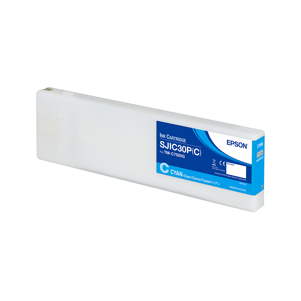 Epson ColorWorks C7500G Ink Cyan-Gloss C33S020636 SJIC30P(C) TM-C7500G