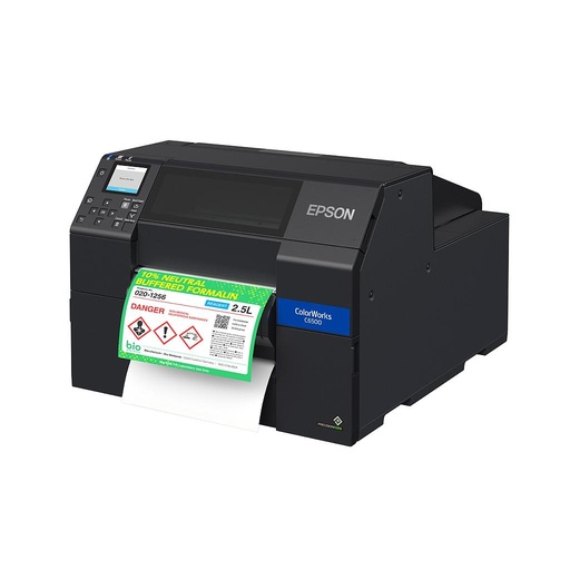 Epson ColorWorks C6500P {Gloss} (CW C6500P C31CH77A9971) 8" Color Label Printer Peeler