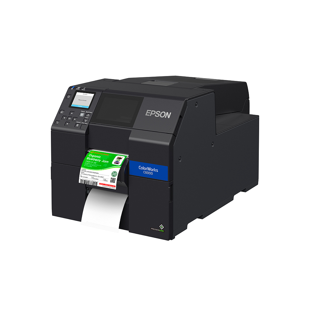 Epson ColorWorks C6000P {Gloss} (CW C6000P C31CH76A9971) 4" Color Label Printer-Peeler