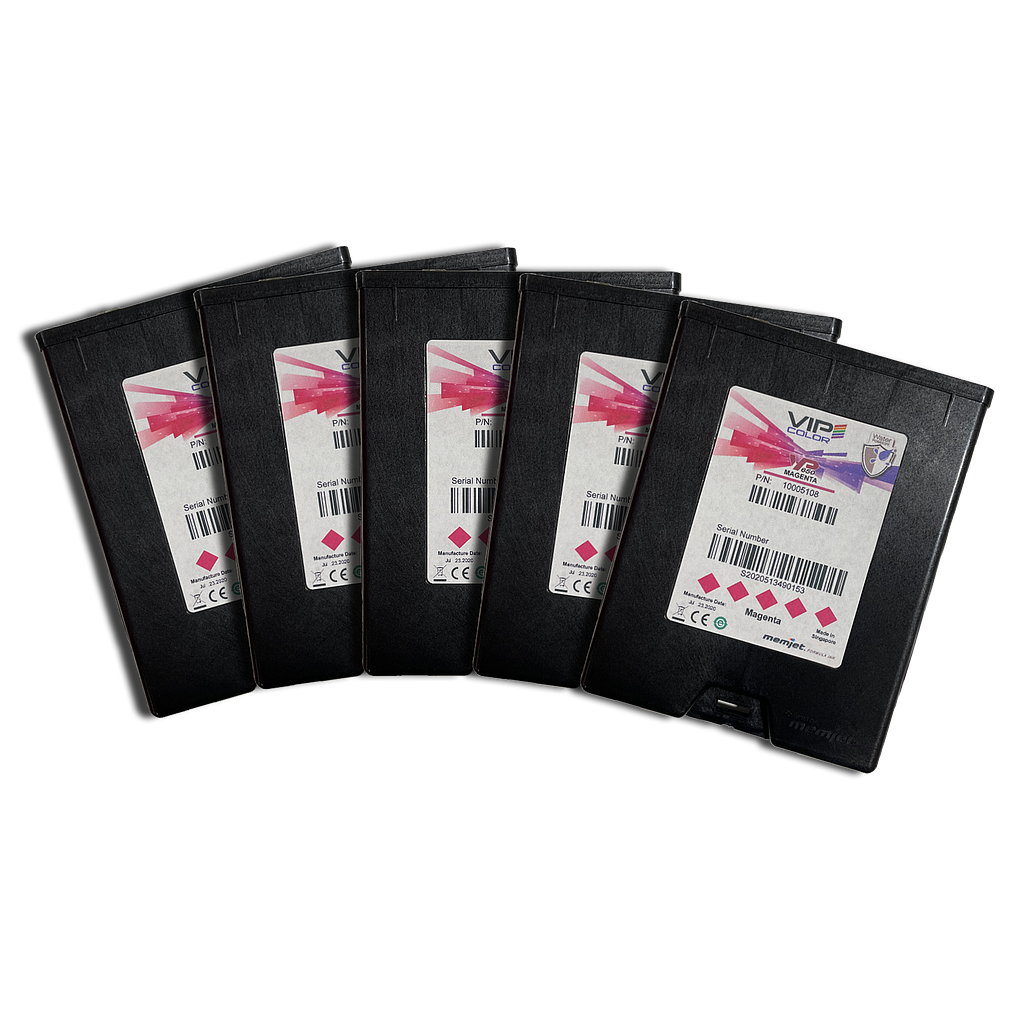 VIPColor VP-650-AS08A MAGENTA INK CARTRIDGE (M) - 5 PACK  (VP550/VP650)