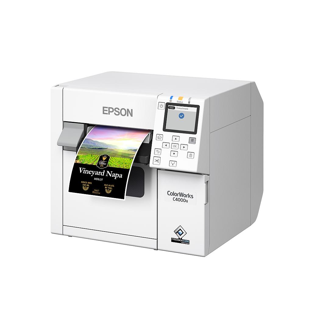 [C31CK03A9981] Epson ColorWorks C4000 {Matte} (CW C4000 C31CK03A9981) Color Label Printer