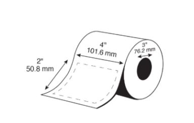 4" X 2" EPSON PREMIUM MATTE LABELS (COLORWORKS C6000/C8000/C7500 SERIES) (3"CORE/8"OD)