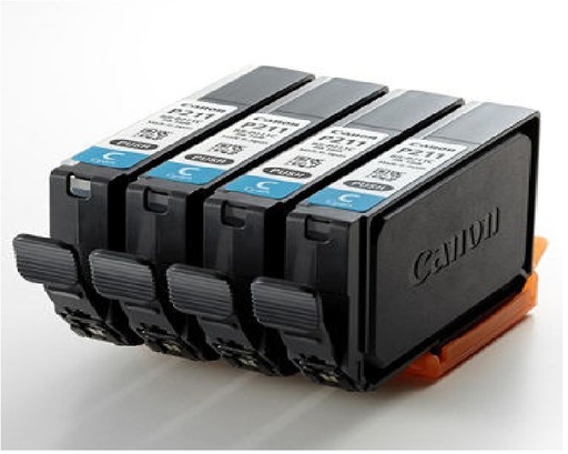 Genuine Canon 9035B004AA BJI-P211C 4-pack Cyan Ink Tank (14.5ML X 4 TANKS) (CX-G2400/LX-D1300)