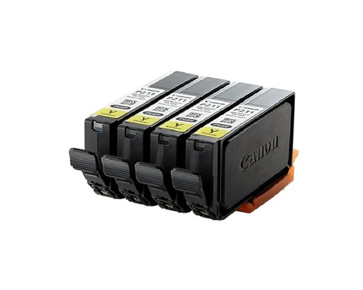 [9041B004AA] Genuine Canon 9041B004AA BJI-P321Y Yellow Ink Tank {Pack Of 4 Ink Cartridges} (LX-P1300)