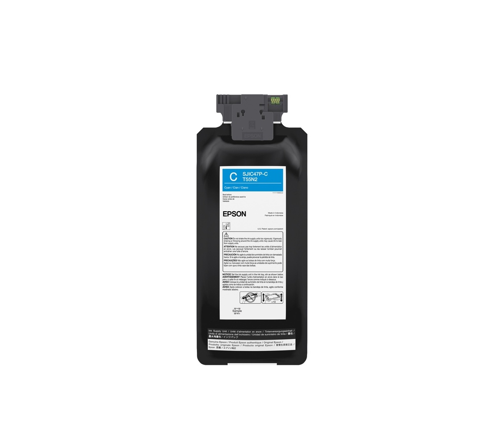 Epson ColorWorks C8000 Ink Cyan 480ml (C13T55N220/SJIC47P(C)/T55N2)