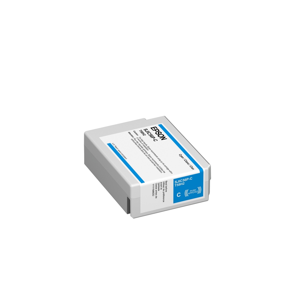 Epson ColorWorks D3800 Cyan Ink Cartridge C13T58H220 SJIC56P-C