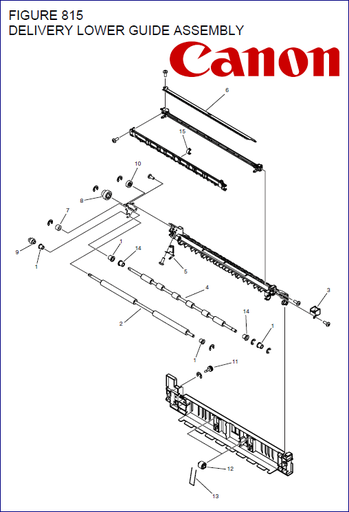 [FM4-7293-000] CANON FM4-7293-010 DELIVERY LOWER GUIDE UNIT (iRA 4025-4251) (OEM-DISCONTINUING)