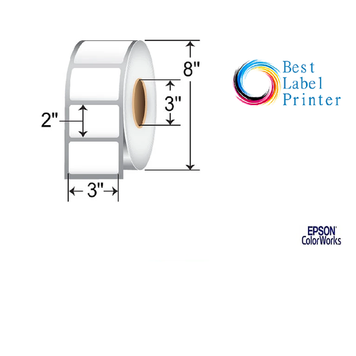 [C60GD004] 3" X 2" EPSON COLORWORKS MEDIA HIGH GLOSS LABELS (COLORWORKS C6000/C7500 SERIES) (3"CORE/8"OD)