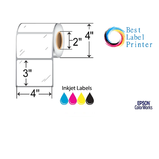 [C35GD002]  4" X 3" EPSON COLORWORKS MEDIA HIGH GLOSS LABELS (COLORWORKS C3500/C4000 SERIES) (2"CORE/4"OD)